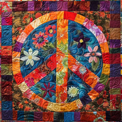 Floral Peace Sign WM0909010CL Quilt