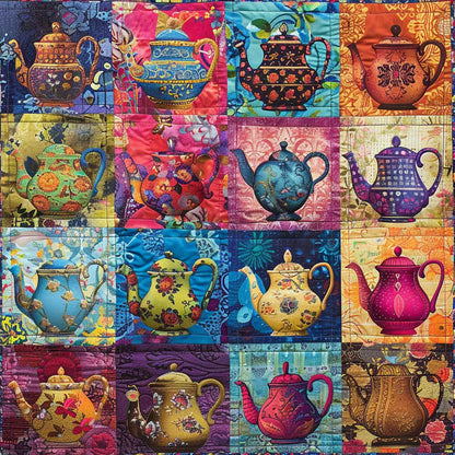 Florals Decoring Teapot WM2308001CL Quilt
