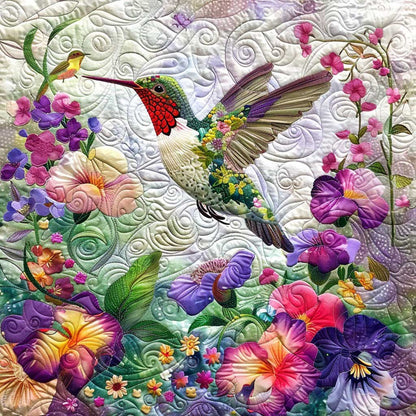 Florals Hummingbird WM2308092CL Quilt