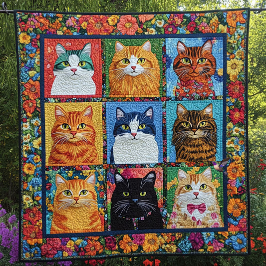 Flower Cat WJ1010024CL Quilt