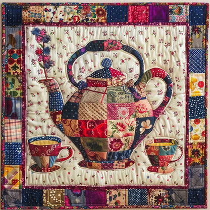 Flower Patchwork Teaset WJ0909015CL Quilt