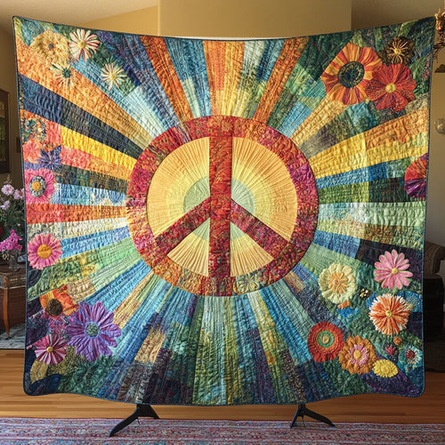 Flower Radiant Peace WJ1903014CL Quilt