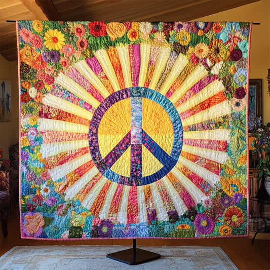 Flower Radiant Peace WJ2003017CL Quilt