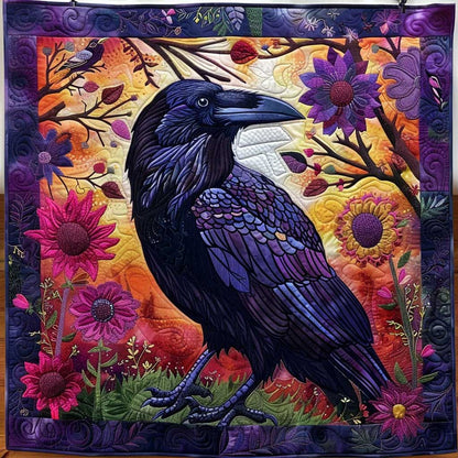 Flower Raven WJ0509013CL Quilt
