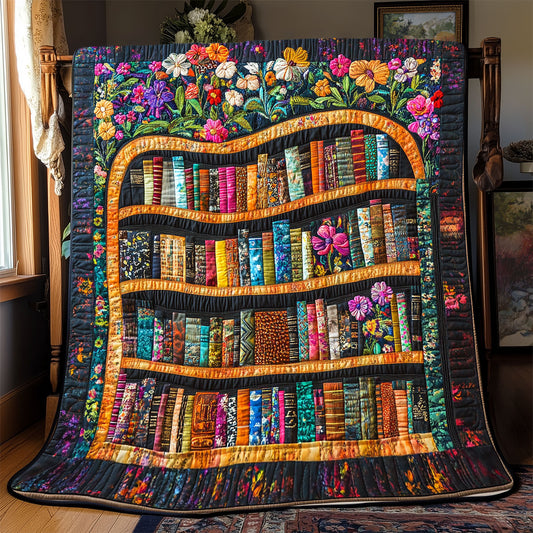 Flower Bookshelf WX0702036CL Quilt