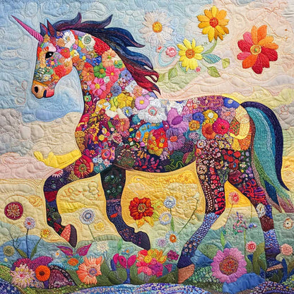 Flowers Horse WM0608005CL Quilt