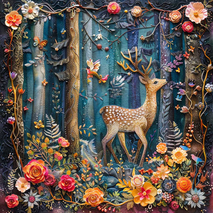 Forest Deer WJ1609011CL Quilt