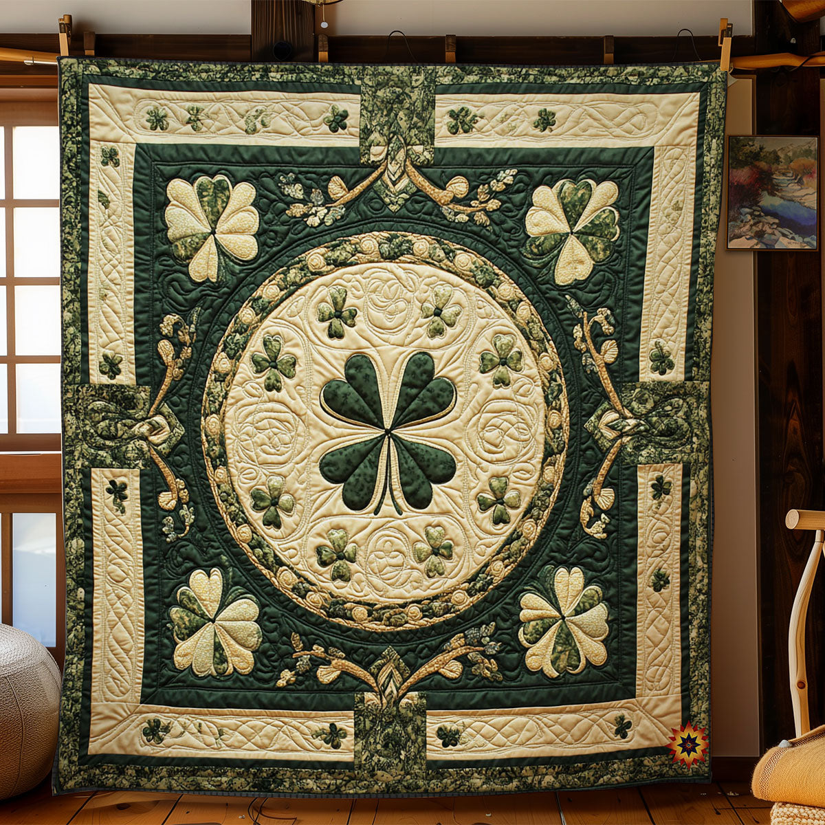 Four Cleaf Clover WY1212026CL Quilt