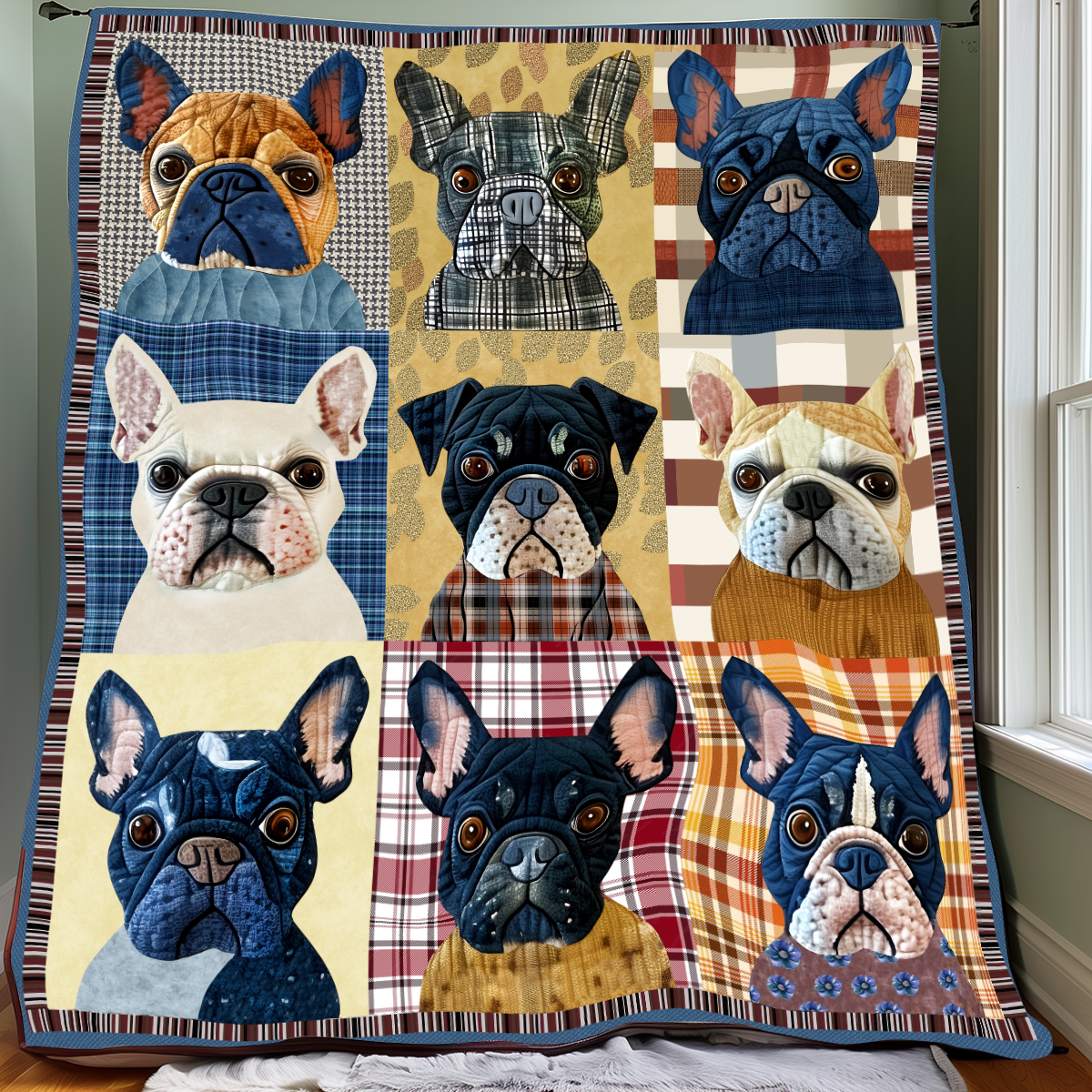 French Bulldog XR2406015CL Quilt