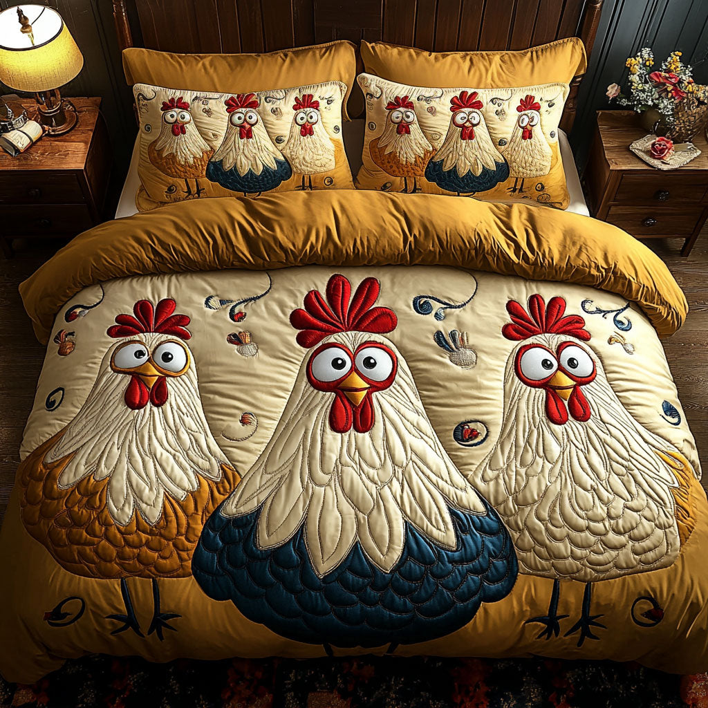 Funny Chicken WJ2003050CL Duvet Cover Set