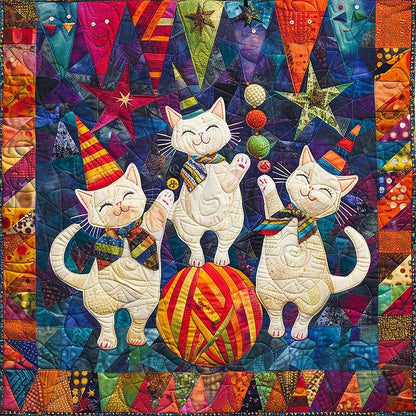 Funny White Cat WM1608015CL Quilt