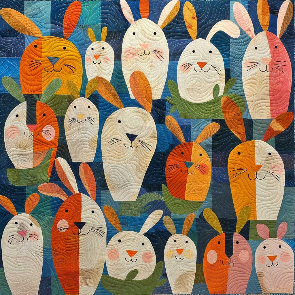 Funny Rabbits WM3007001CL Quilt