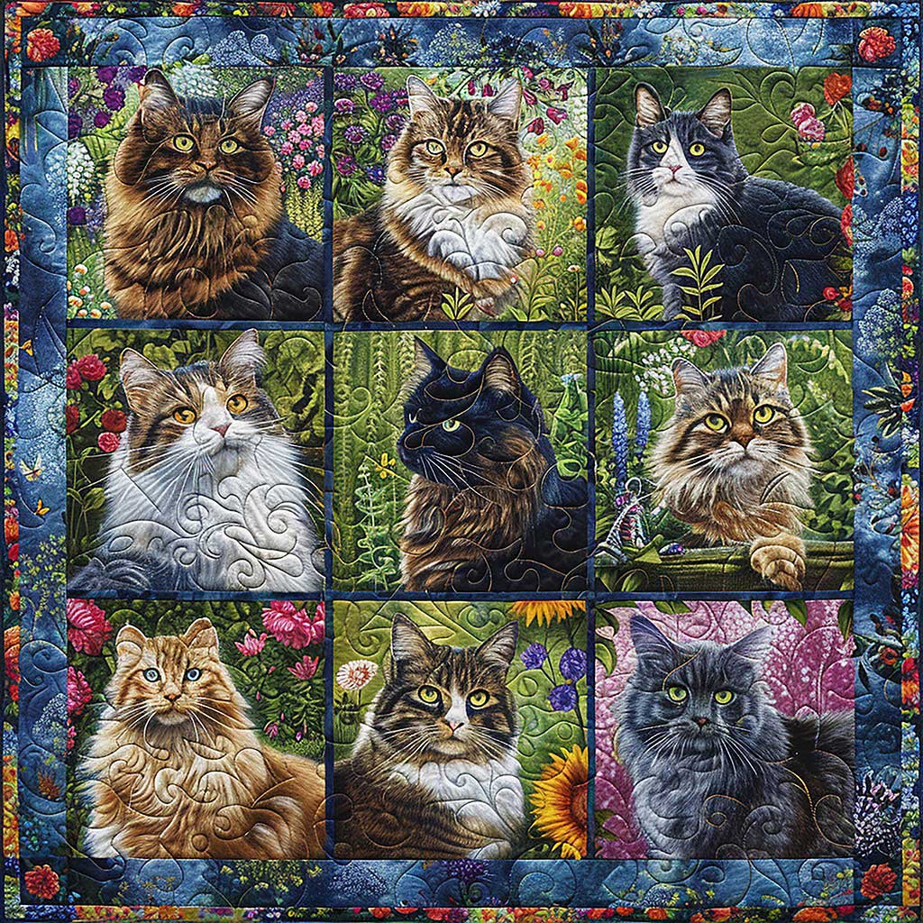 Garden Cat WM1008014CL Quilt