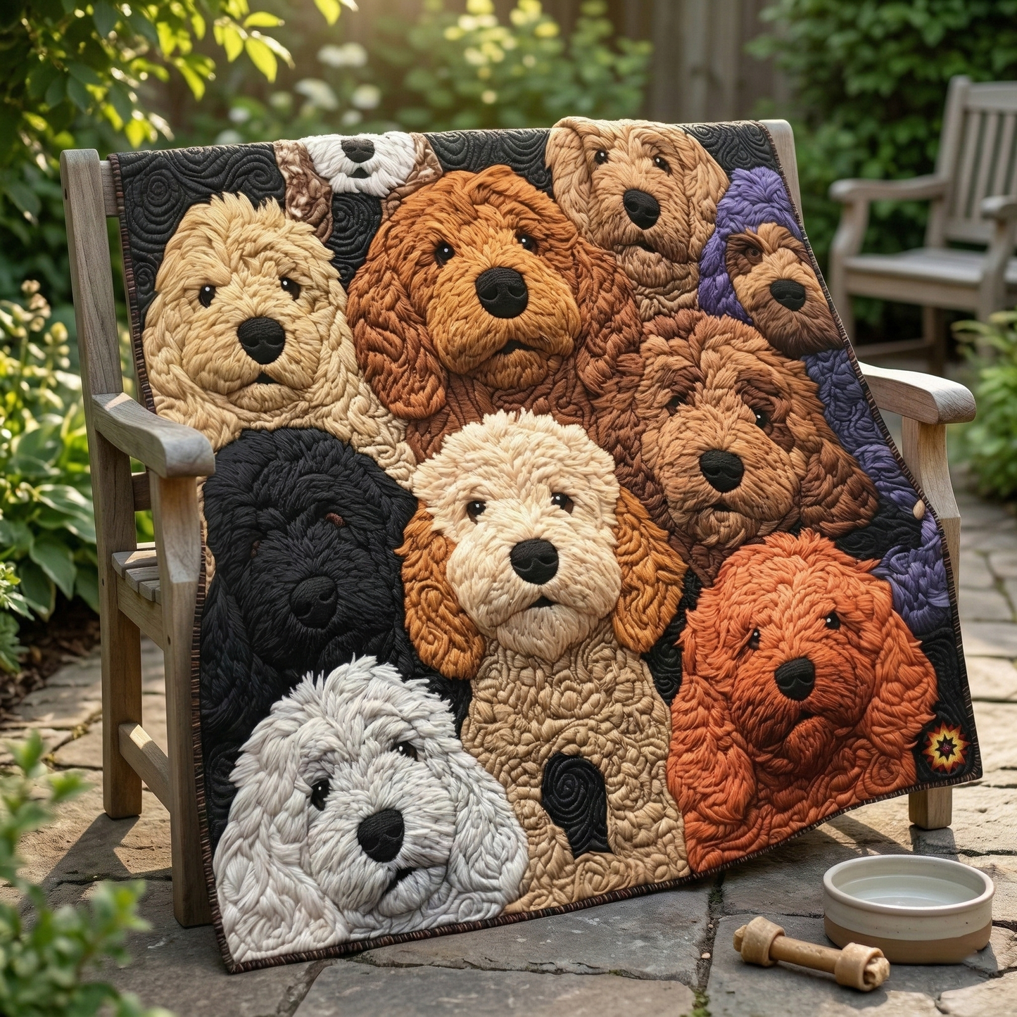 Doodle Dog WJ0512017CL Quilt