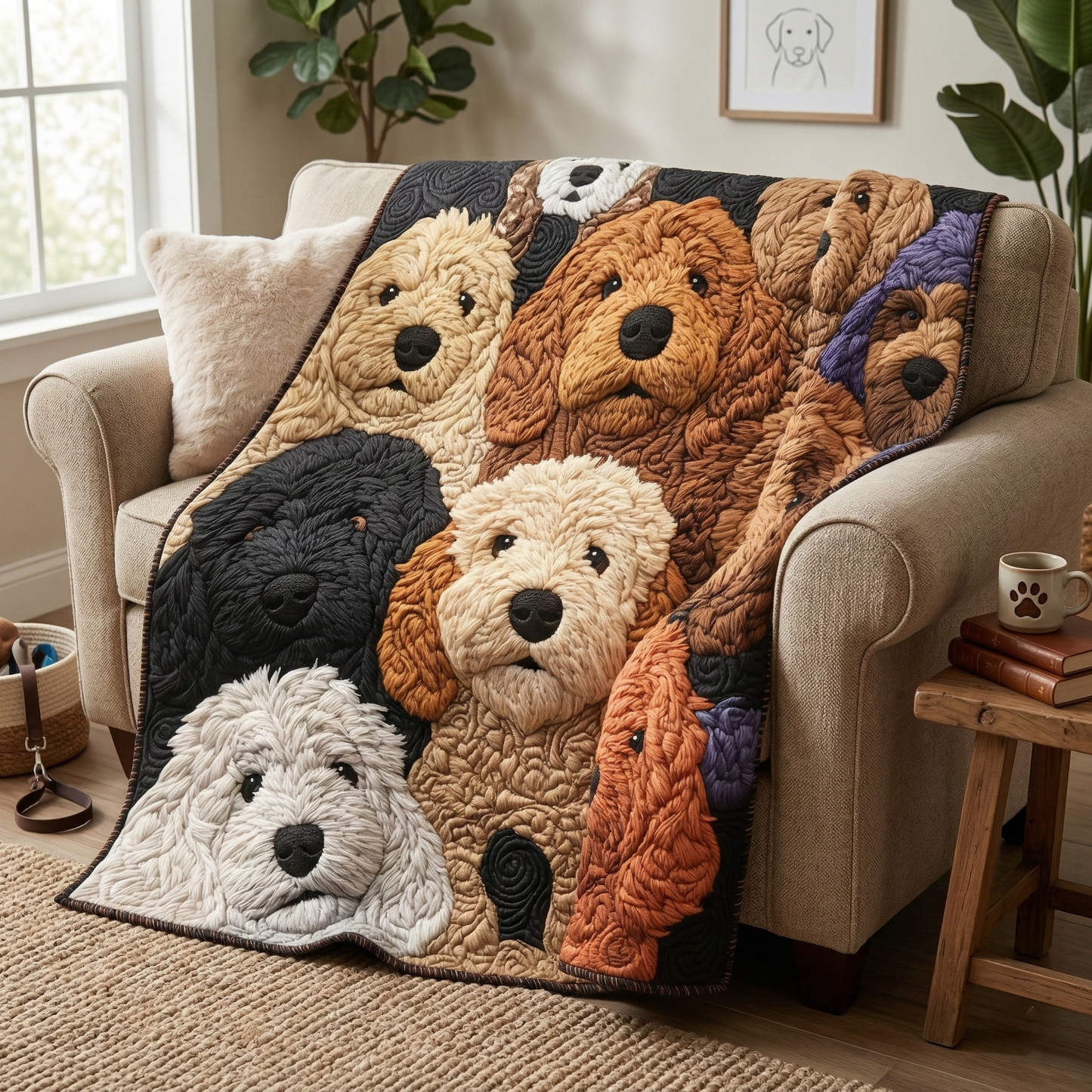 Doodle Dog WJ0512017CL Quilt