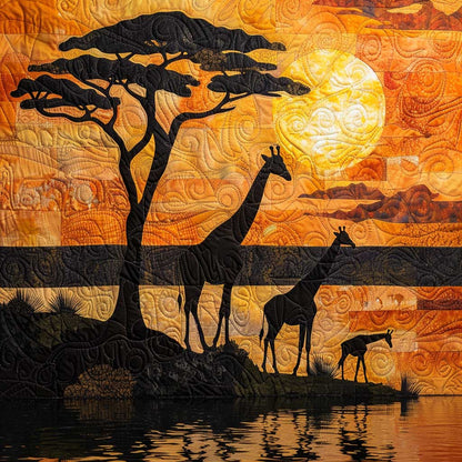 Giraffe Family WJ2008018CL Quilt