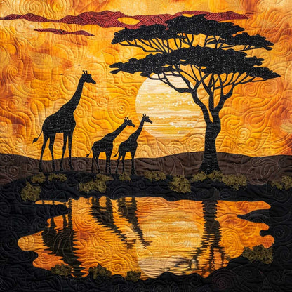 Giraffe Sunset WJ1908013CL Quilt