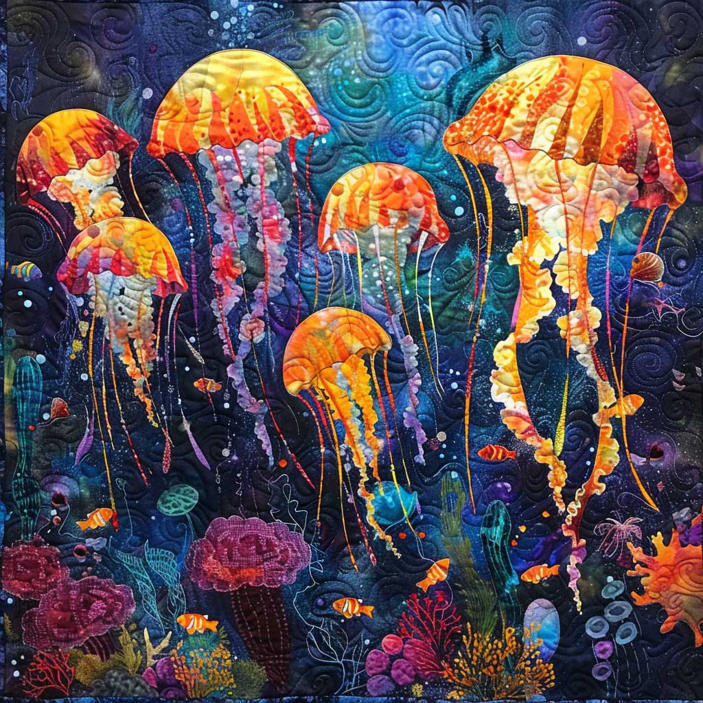 Glow Jellyfish WM2908048CL Quilt