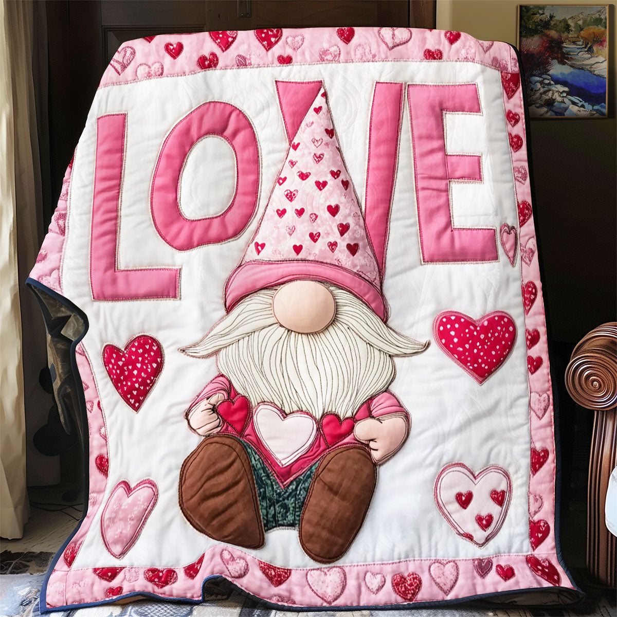 Gnome Valentine WX2101026CL Quilt