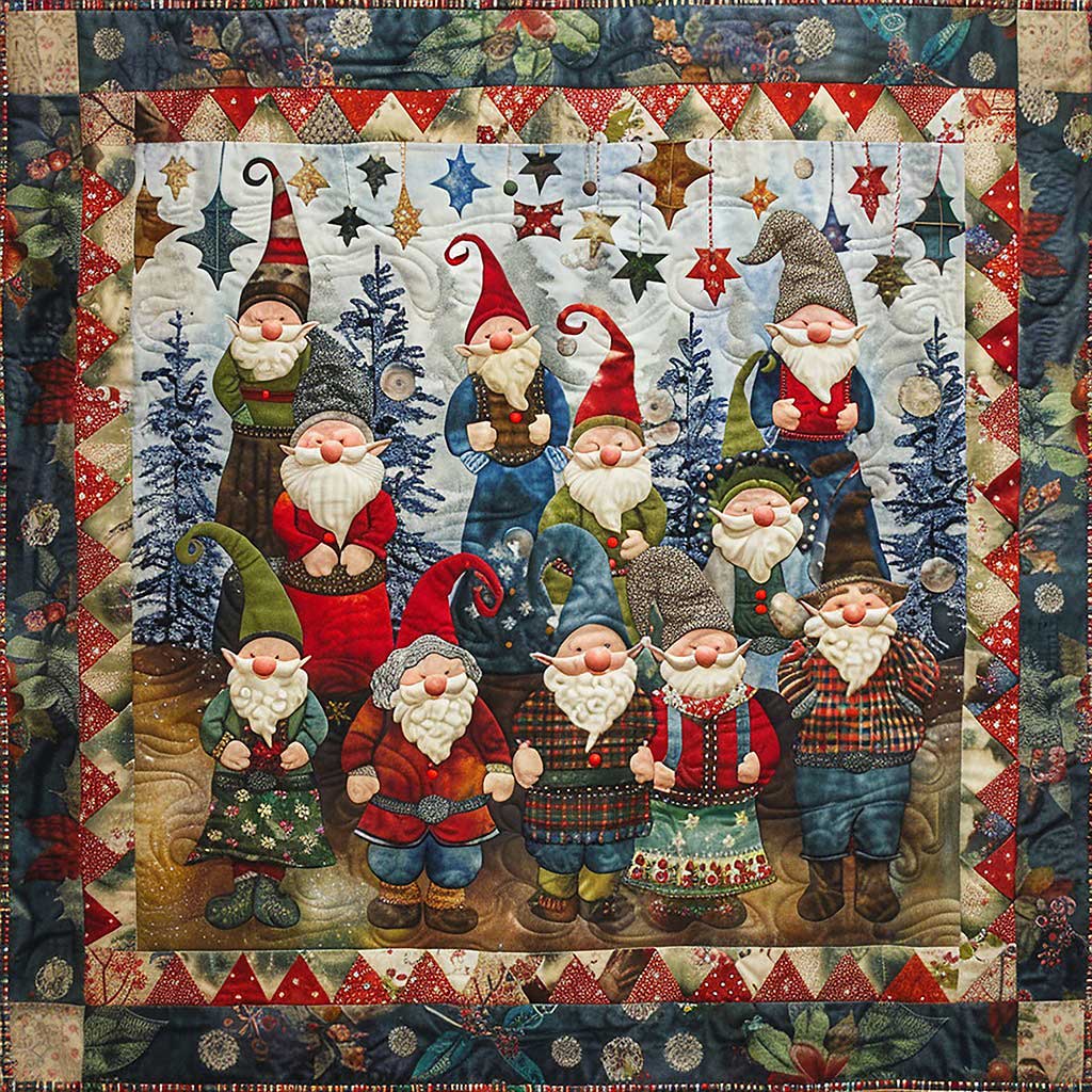 Gnomes Go Home WM1508029CL Quilt