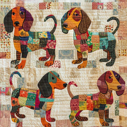 Gracious Dashsunds WM2308024CL Quilt