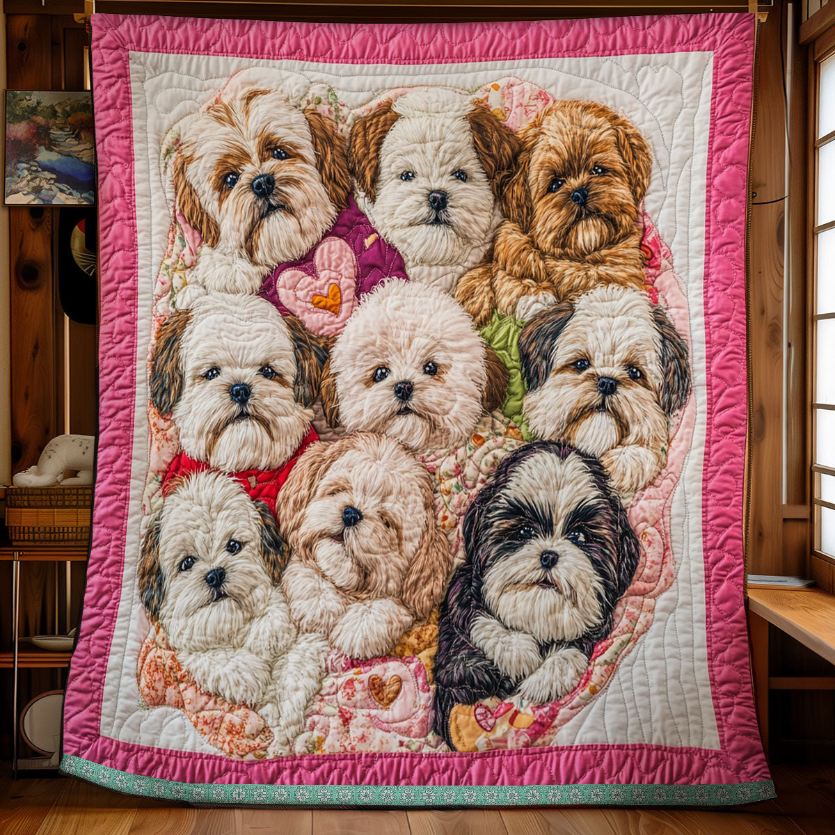 Group Shih Tzu WX0712018CL Quilt
