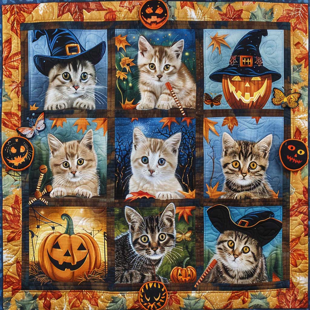 Halloween Cat WJ2608015CL Quilt