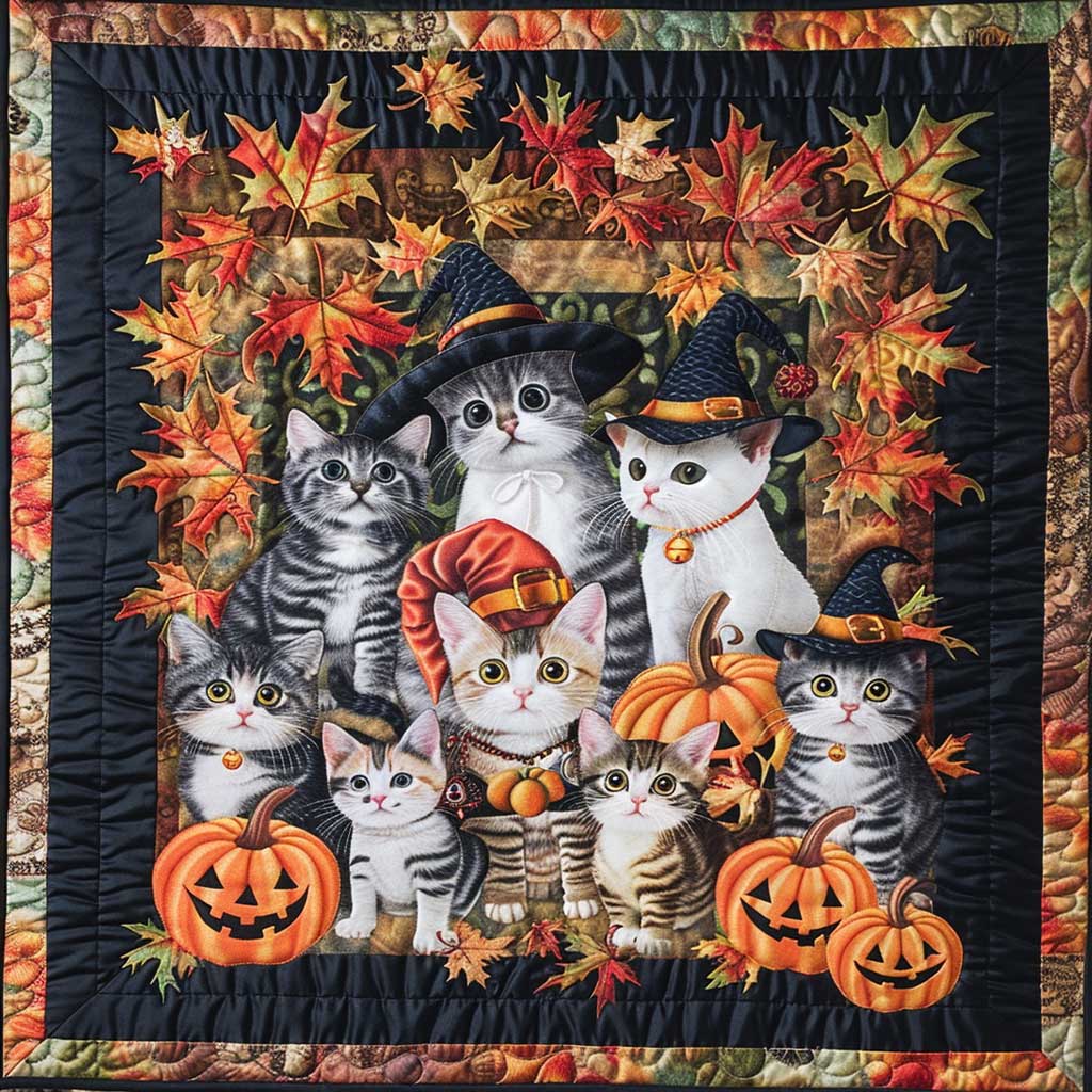 Halloween Cat WJ3008019CL Quilt