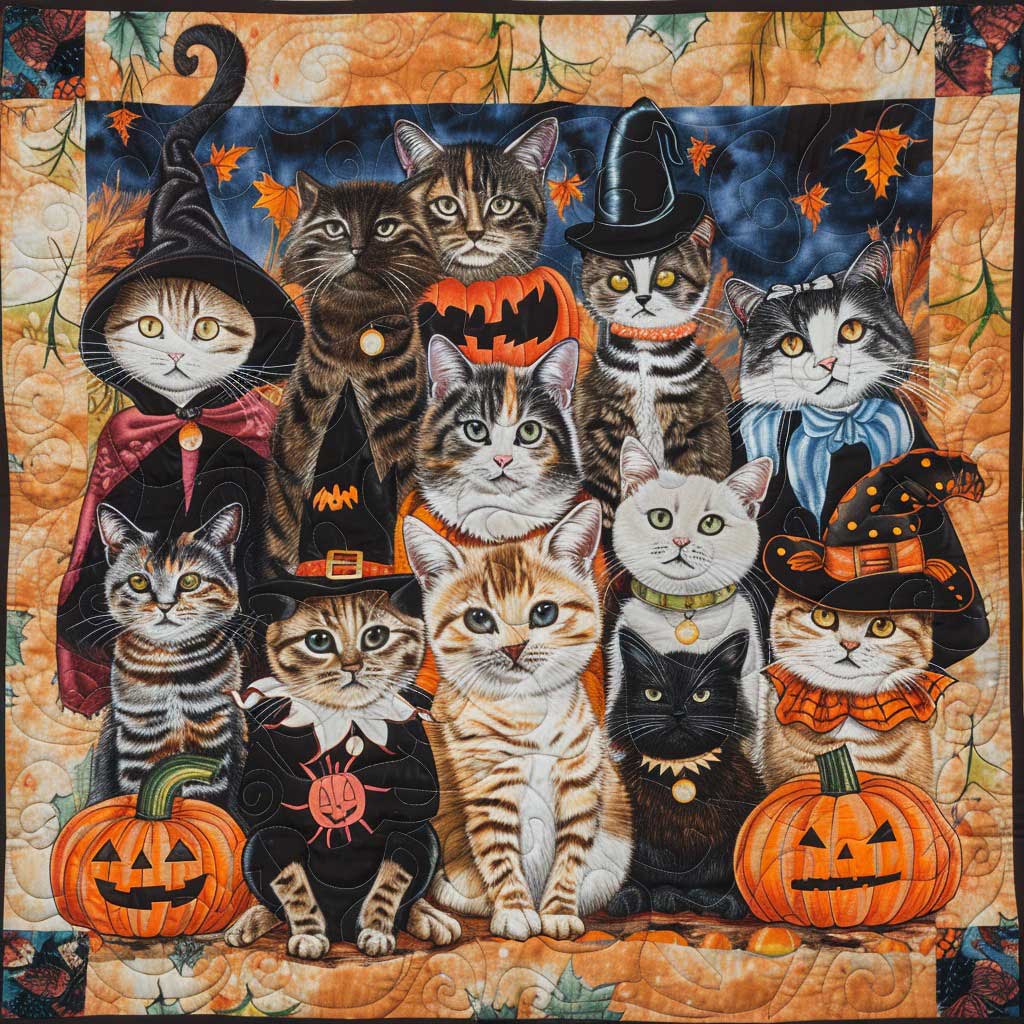 Halloween Cat WM3008006CL Quilt