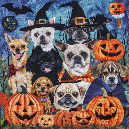 Halloween Dogs WM2308051CL Quilt