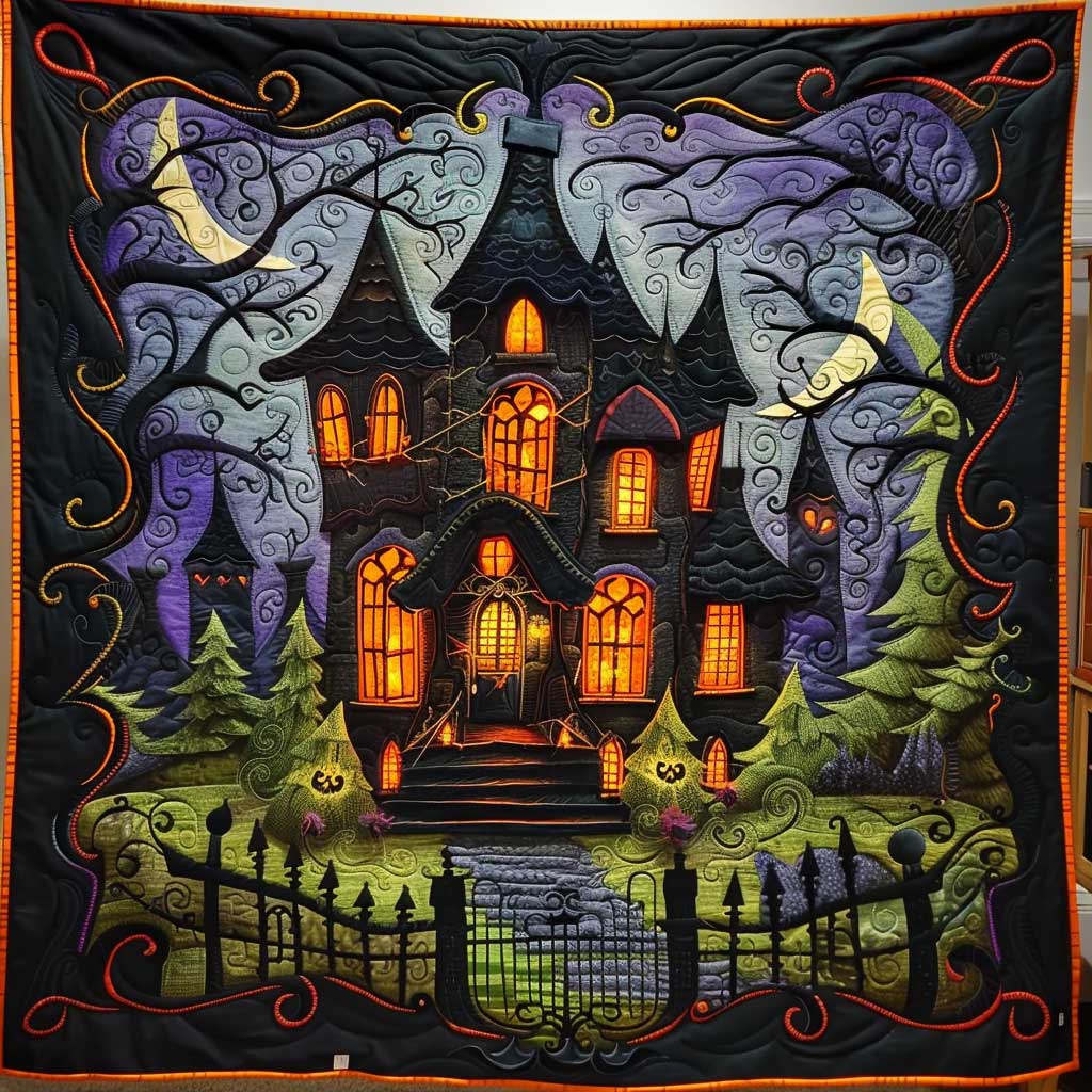 Halloween House WJ0609012CL Quilt