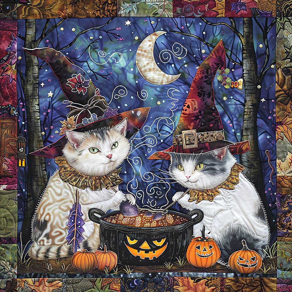 Halloween Kitty WM1408008CL Quilt