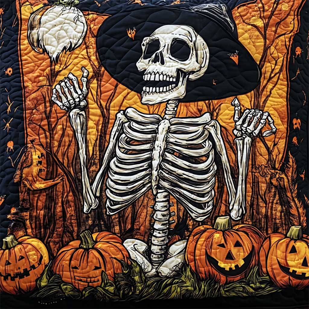 Halloween Witch Skeleton WJ0608018CL Quilt