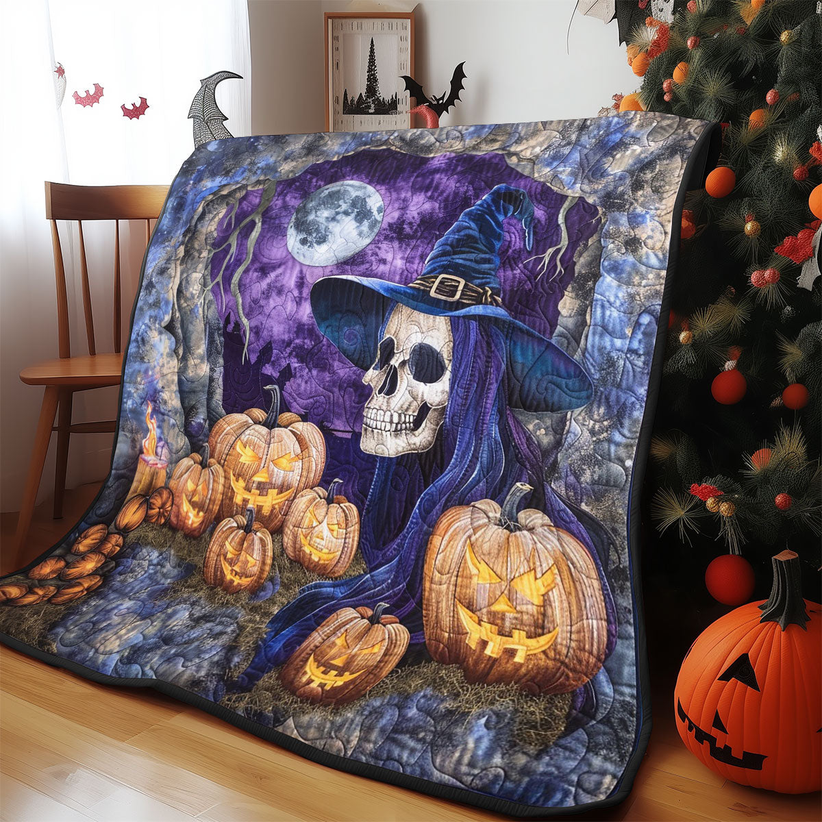 Skull Witch WO2608015CL Quilt