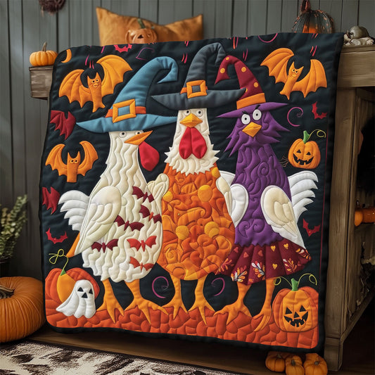 Chickens Halloween WO2908005CL Quilt