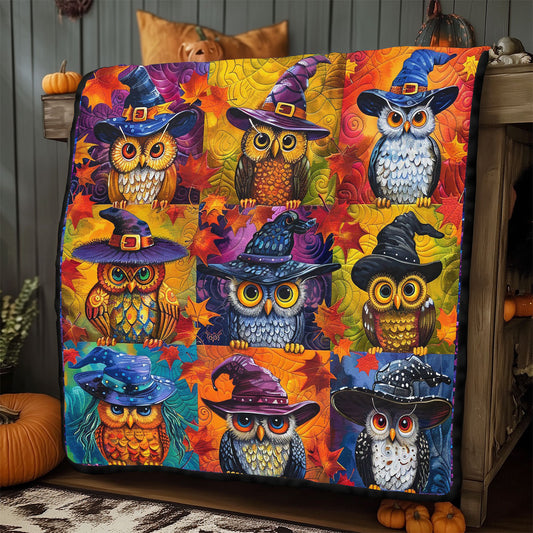 Owls With Witch Hats WO2908079CL Quilt