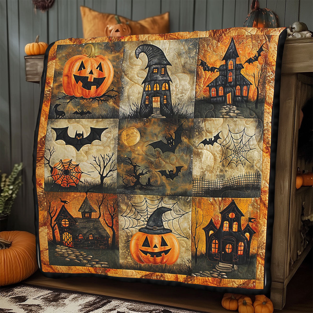 Scary Halloween WO2108029CL Quilt