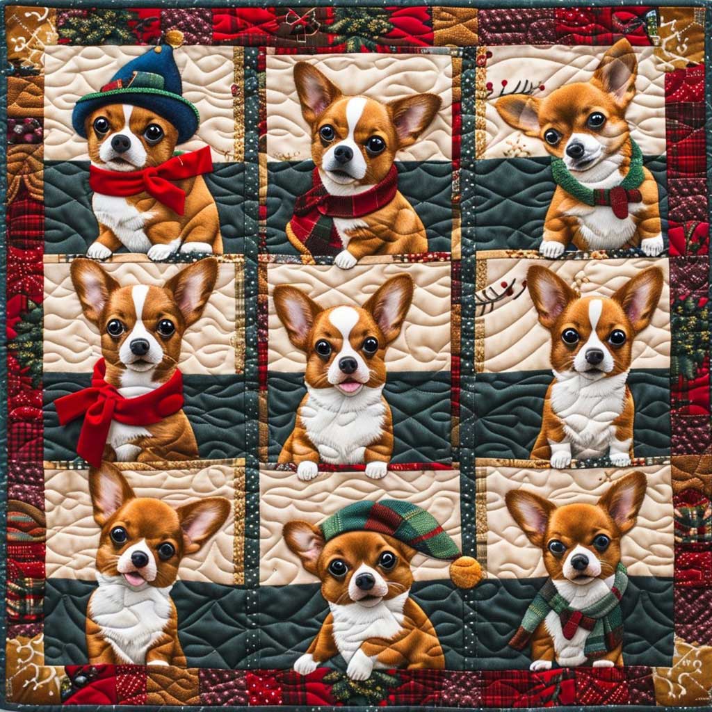 Happy Corgi WM2908017CL Quilt