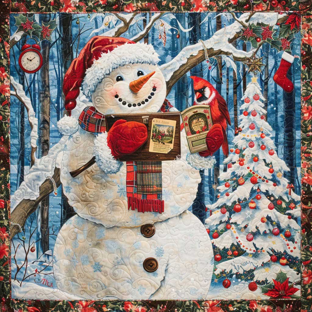 Happy Snowman WM2308031CL Quilt