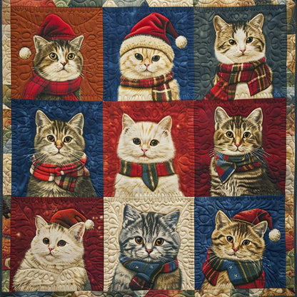 Happy Winter Cat WM2008031CL Quilt