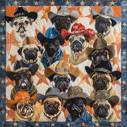 Hats Pugs WM2907002CL Quilt