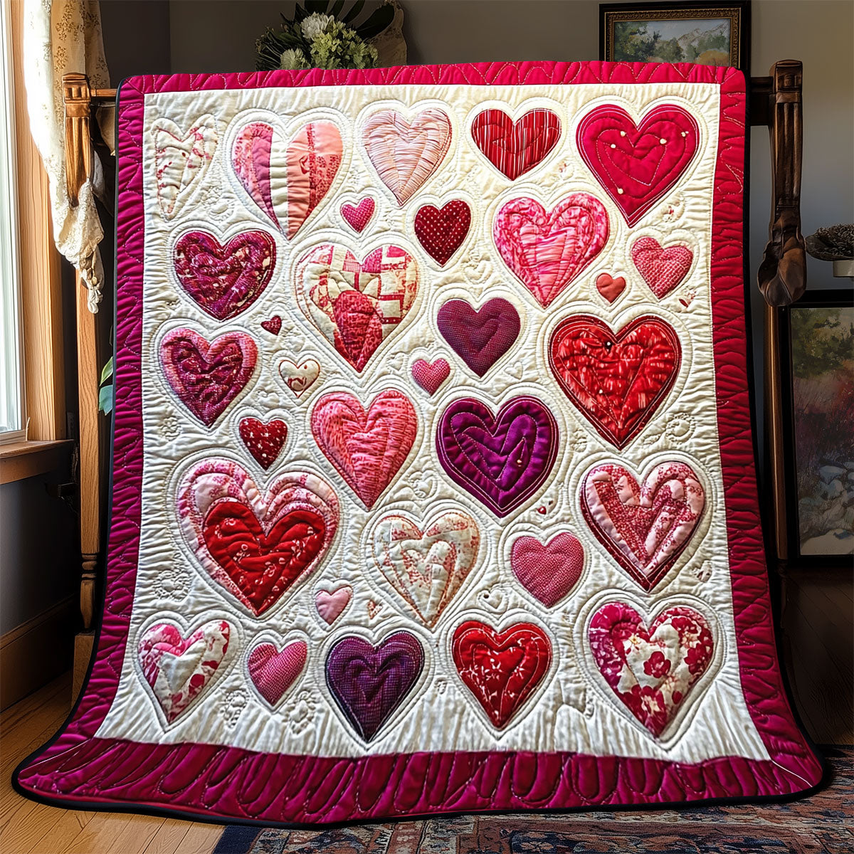 Heart WX2101029CL Quilt