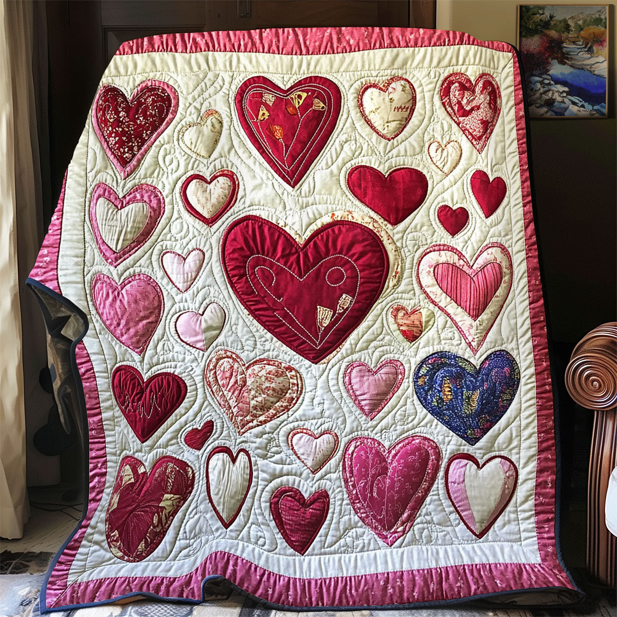 Heart WX2101030CL Quilt