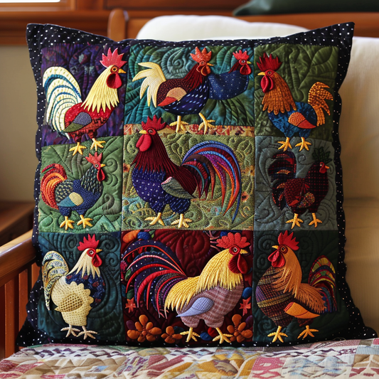 Hill Chickens XR3107041CL Quilt Pillow Case