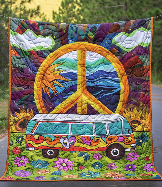 Hippie Hippy Car WJ0308023CL Quilt