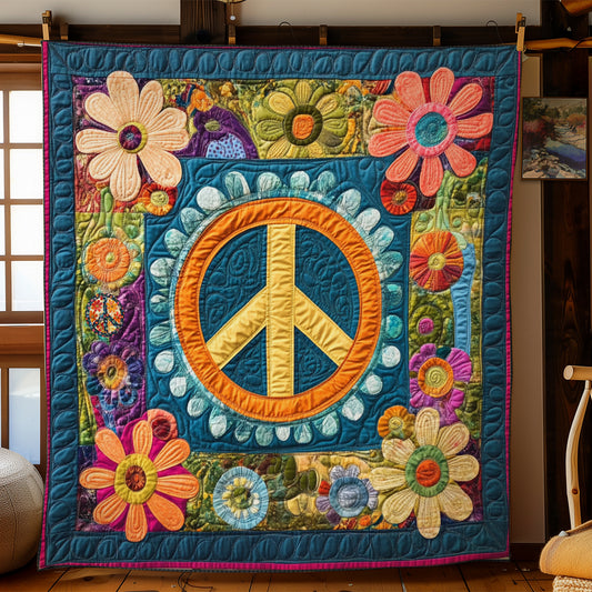 Hippie Peace Love YR1911006CL Quilt