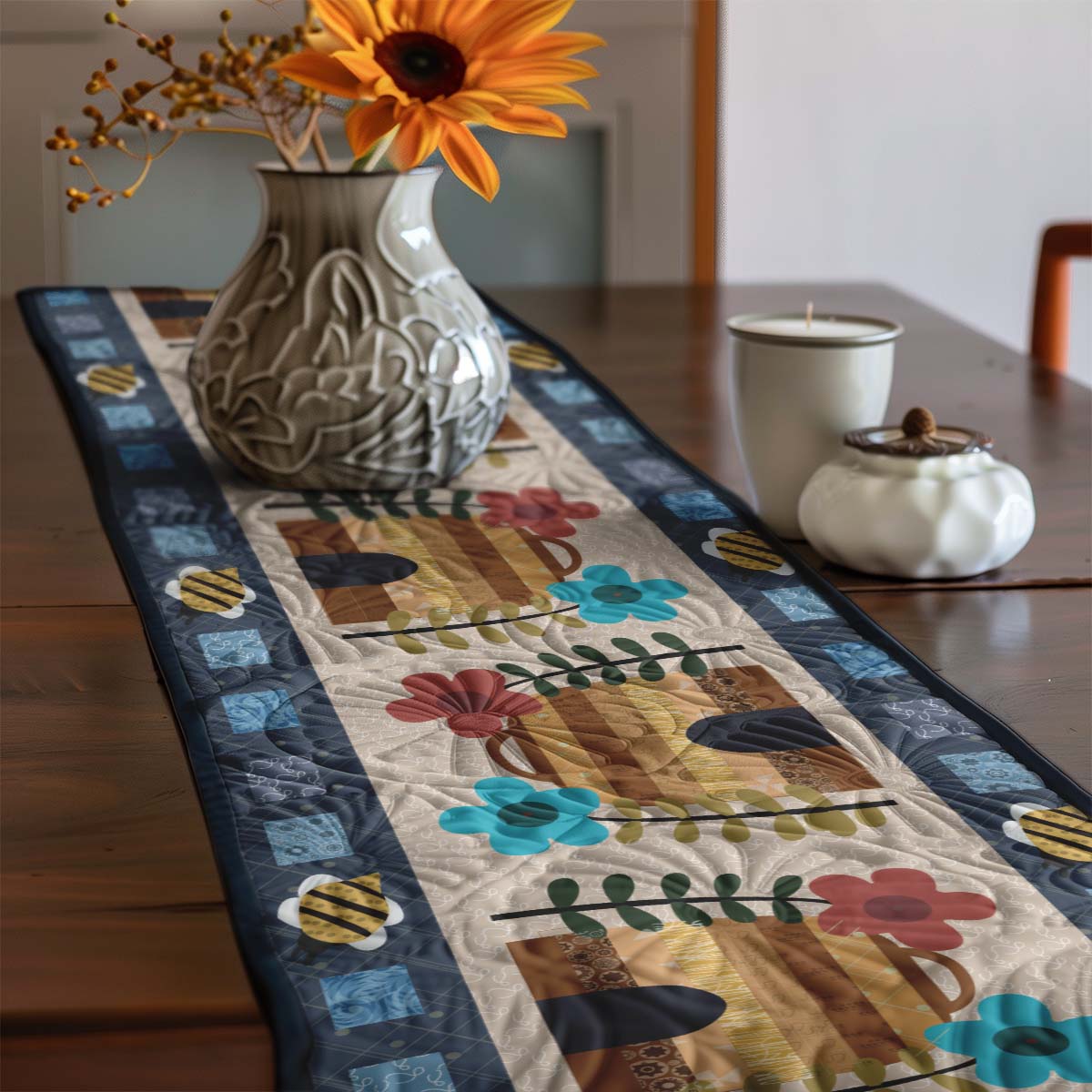 Hive WJ0308050WL Quilted Table Runner