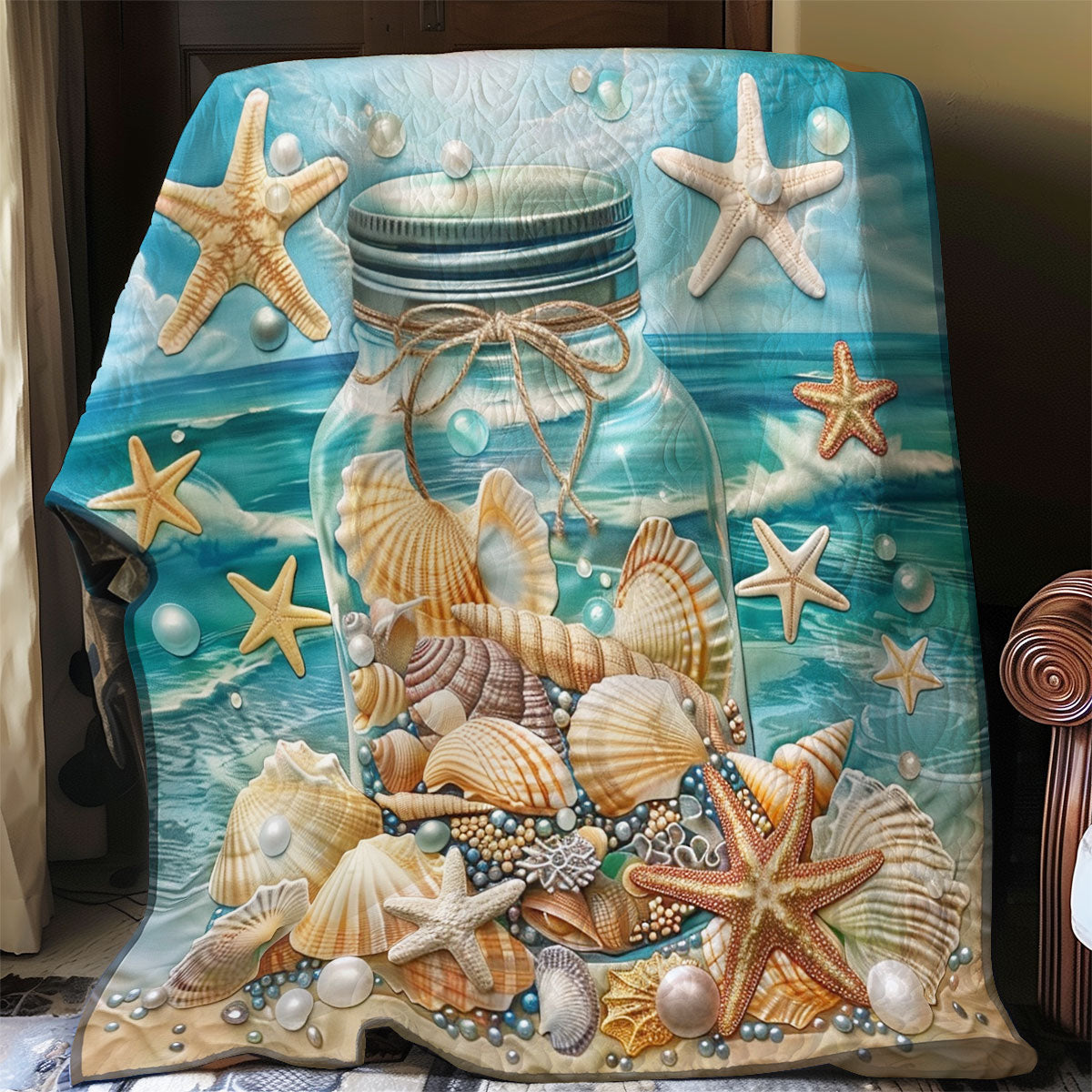 Beauty Of Seashell WO1608018CL Quilt