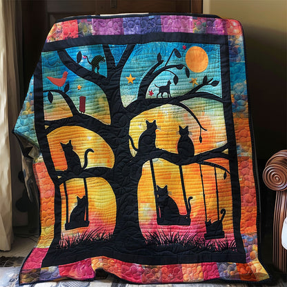 Black Cats And Swing WO2308032CL Quilt
