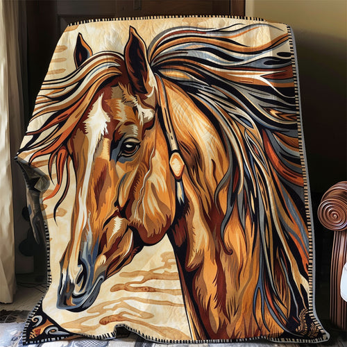 Brown Horse Native WO2108008CL Quilt